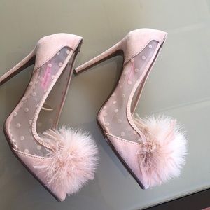 Betsey Johnson Fluffy Heels